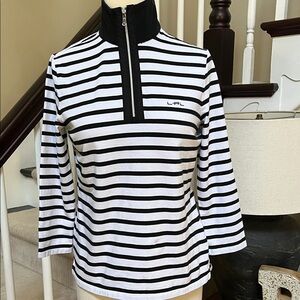 Ralph Lauren Black and White Striped top